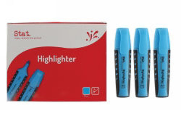 Picture of HIGHLIGHTER STAT BLUE BOX 10