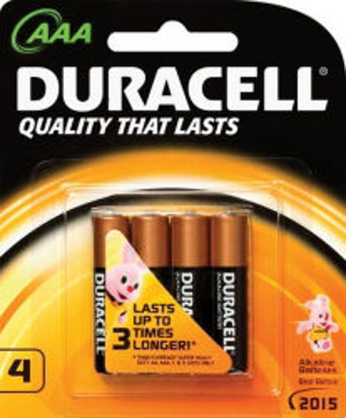 Picture of BATTERY DURACELL ALK AAA 4PK