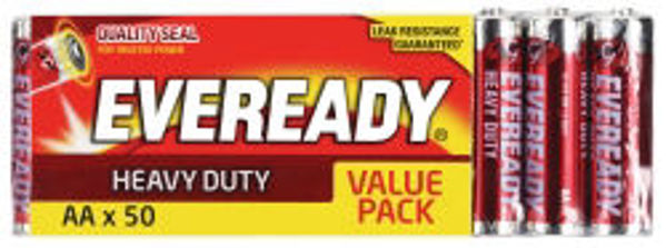 Picture of BATTERY EVEREADY HEAVY DUTY RED (AA) 50P