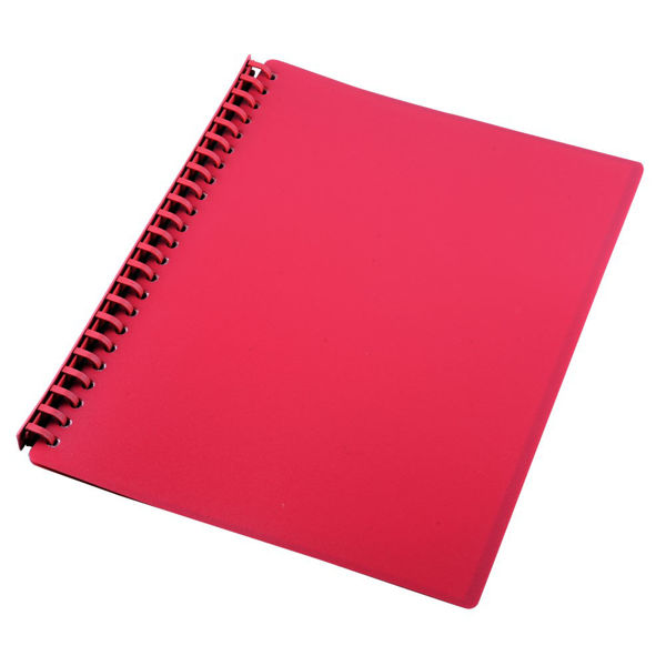Picture of DISPLAY FOLDER GNS A4 REFILLABLE RED 20P
