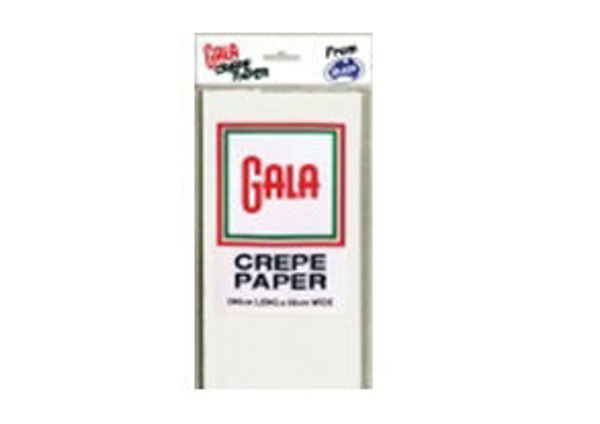 Picture of CREPE PAP GALA 240X50CM WHITE