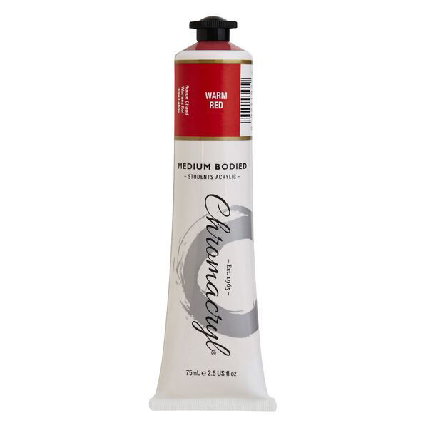 Picture of PAINT CHROMACRYL 75ML ACRYLIC WARM RED