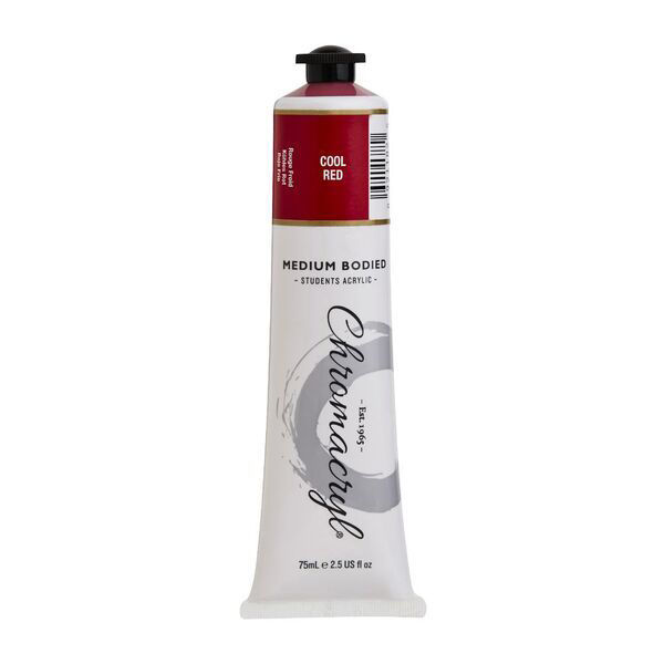 Picture of PAINT CHROMACRYL 75ML ACRYLIC COOL RED