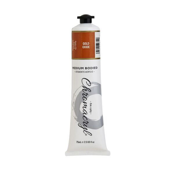 Picture of PAINT CHROMACRYL 75ML ACRYLIC GOLD OXIDE