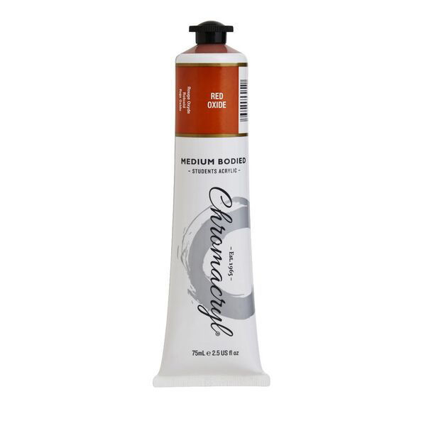 Picture of PAINT CHROMACRYL 75ML ACRYLIC RED OXIDE