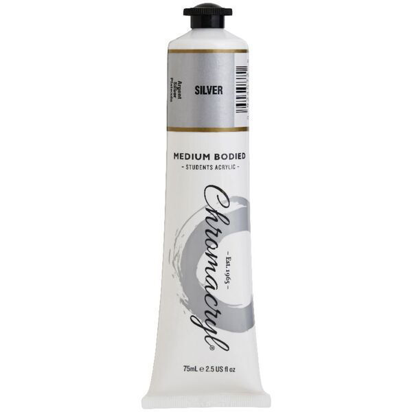 Picture of PAINT CHROMACRYL 75ML ACRYLIC SILVER