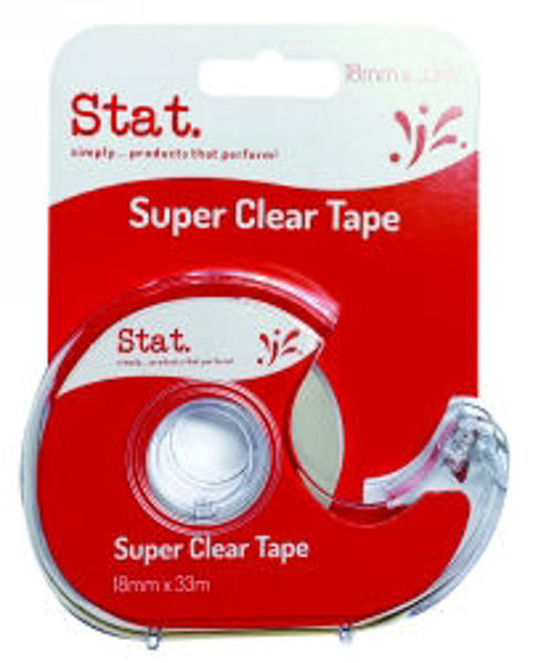 Picture of TAPE SUPER CLEAR STAT 18MMX33M ON DISPEN