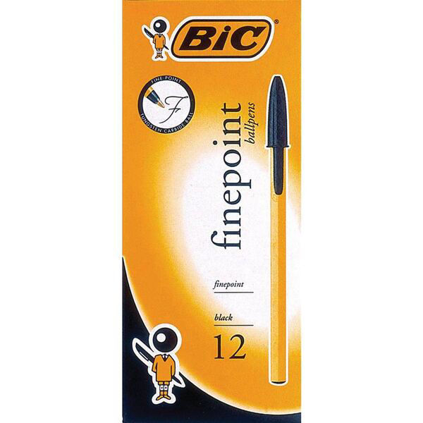 Picture of BIC CRISTAL FINEPOINT BLACK BOX 12