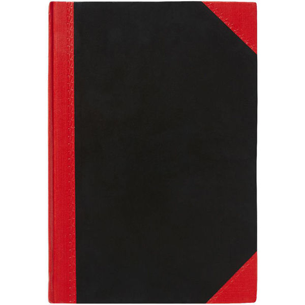 Picture of NOTEBOOK A6 BLACK & RED 100LF 06100