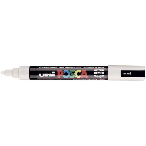 Picture of MARKER UNI POSCA PC5M BULLET TIP WHITE