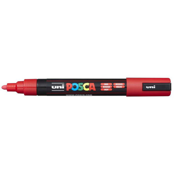 Picture of MARKER UNI POSCA PC5M BULLET TIP RED
