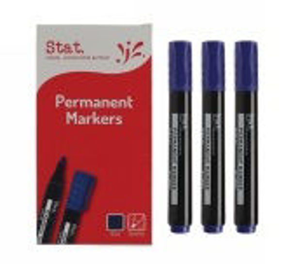 Picture of MARKER STAT BLUE PERMANENT 2.0MM BULLET BOX 12