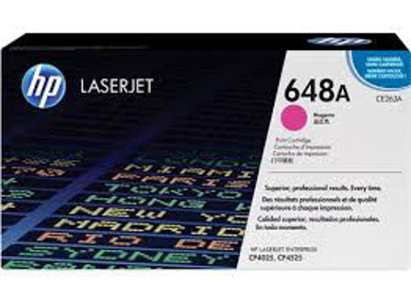 Picture of HP #648A Magenta Toner CE263A
