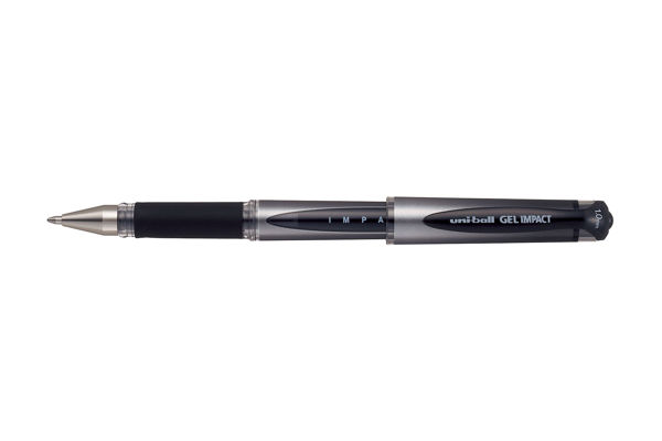Picture of UNIBALL SIGNO BLACK GEL IMPACT ROLLERBALL PEN