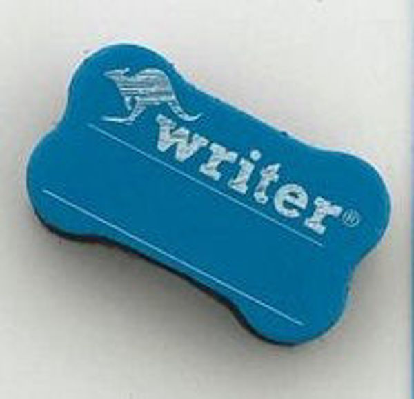 Picture of WRITER MAGNETIC DOG BONE ERASER BLUE TOP