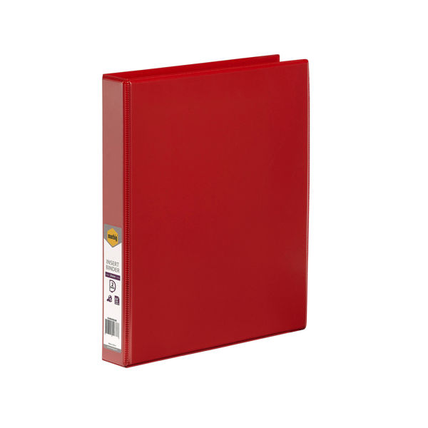 Picture of MARBIG C/VIEW INSERT BINDER A4 2D 25MM RED