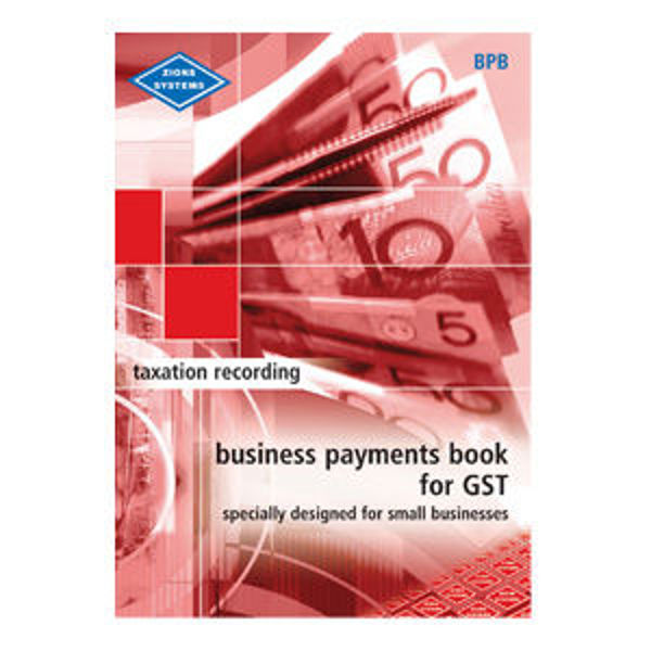 Picture of ZIONS BPB BUSINESS PAYMENTS BOOK FOR GST