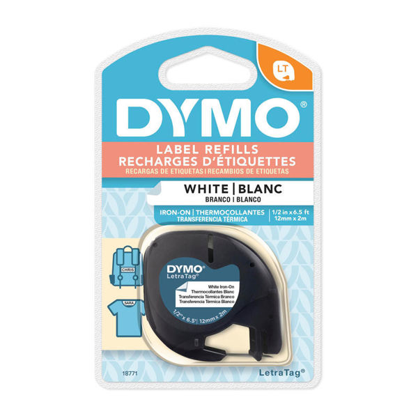 Picture of Dymo LT Plastic 12mm x 4m Iron On