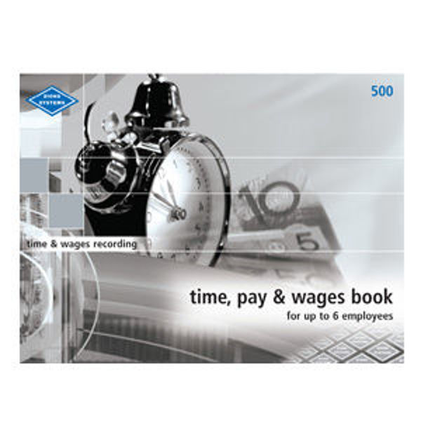Picture of ZIONS 500 TIME, PAY & WAGES BOOK - SMALL