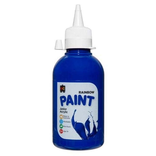 Picture of PAINT 250ML RAINBOW JUNIOR ACRYLIC BLUE