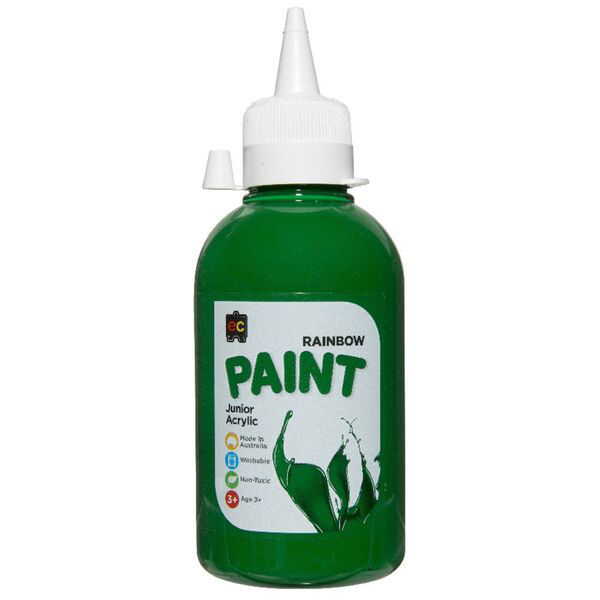 Picture of PAINT 250ML RAINBOW JUNIOR ACRYLIC GREEN