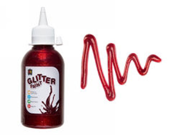 Picture of PAINT EC 250ML GLITTER RED