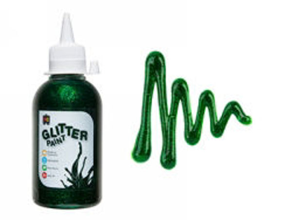 Picture of PAINT EC 250ML GLITTER GREEN