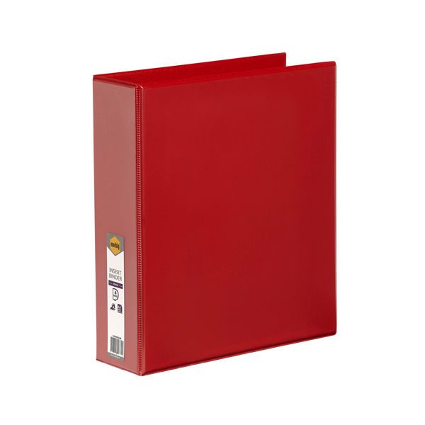 Picture of MARBIG C/VIEW INSERT BINDER A4 4D 50MM RED