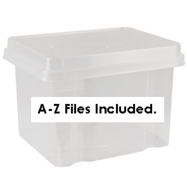 Picture of A-Z 32 LITRE FILE BOX CLEAR