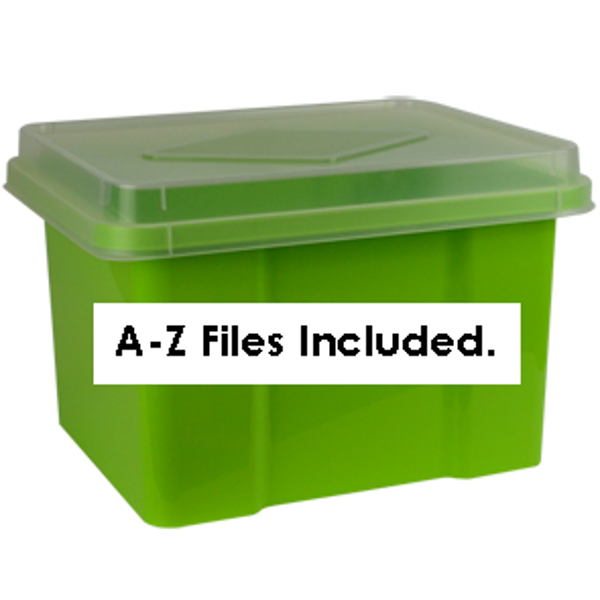 Picture of A-Z 32 LITRE FILE BOX LIME