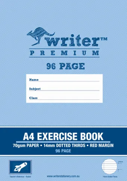 Picture of WRITER PREMIUM ROCKET A4 96 PG 14MM DOTTED THIRDS