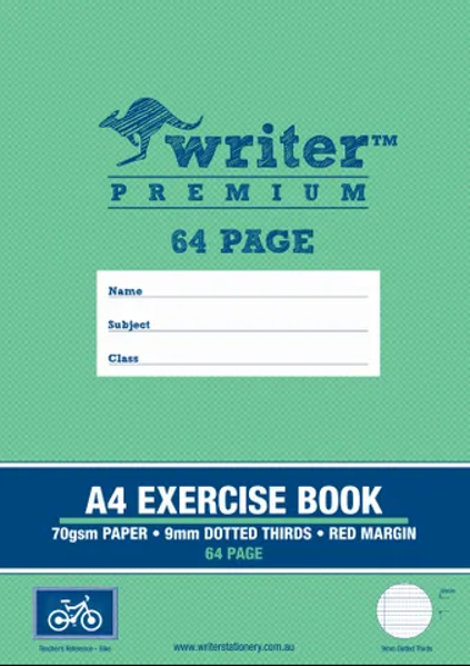 Picture of WRITER PREMIUM BIKE A4 64PG 9MM DOTTED THIRDS