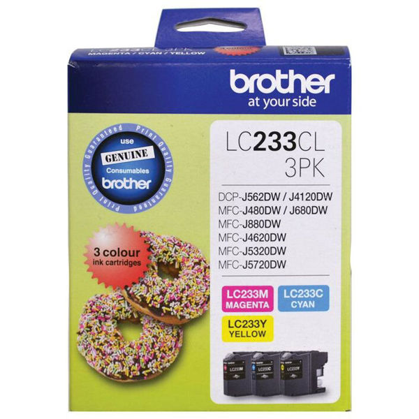 Picture of Brother LC233 CMY Colour Pack