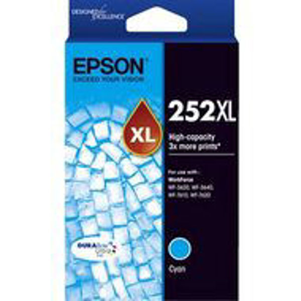 Picture of Epson 252 HY Cyan Ink Cartridge