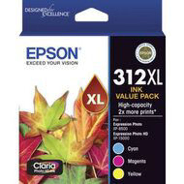 Picture of Epson 312XL CMY Colour Pack