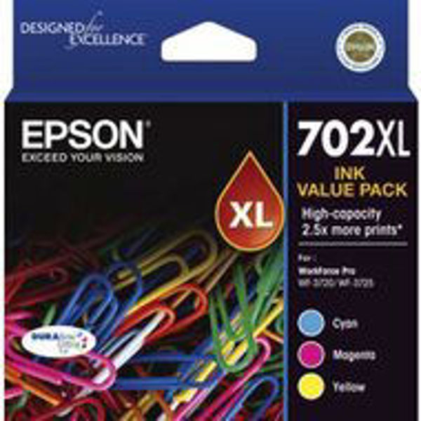Picture of Epson 702XL CMY Ink Pack