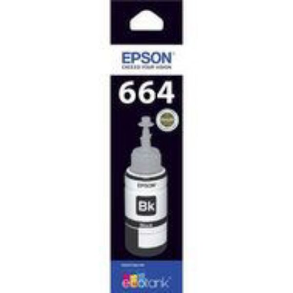 Picture of Epson T664 Blk EcoTank Bottle