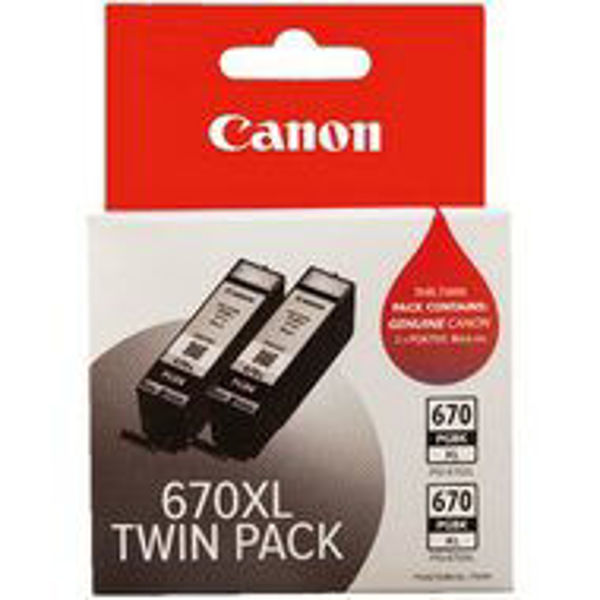 Picture of Canon PGI670XL Blk Ink Twin Pk