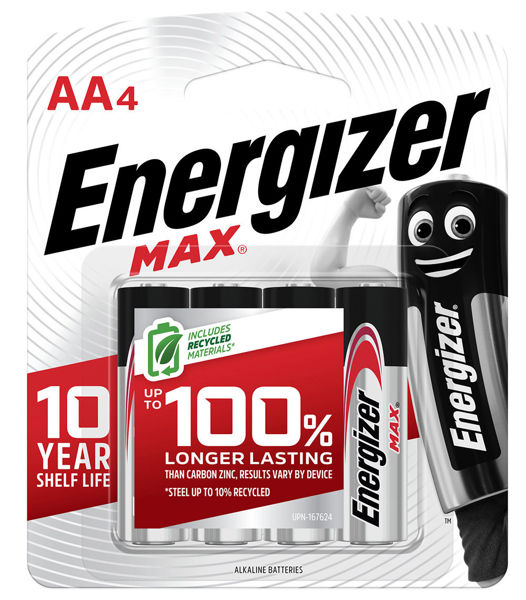 Picture of BATTERY ENERGIZER E91 AA PACK 4