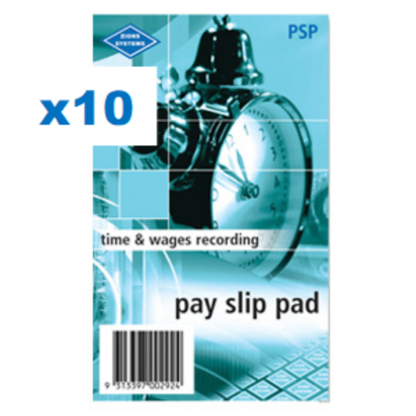 Picture of ZIONS PSP - PAY SLIP PADS PACK 10