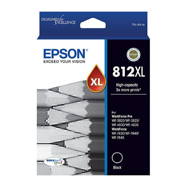 Picture of Epson 812XL Black Ink Cart