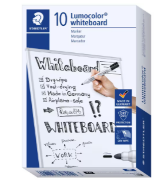 Picture of LUMOCOLOR BLACK BOX 10 WHITEBOARD MARKER BULLET