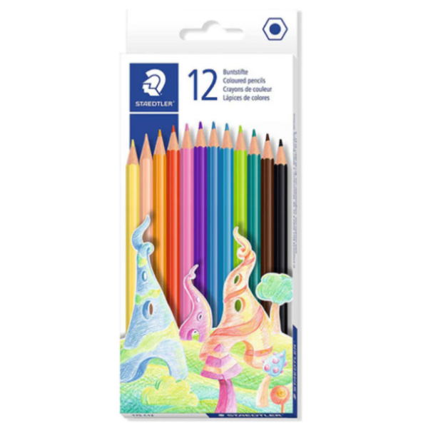 Picture of STAEDTLER HEX COLOURED PENCIL PACK 12