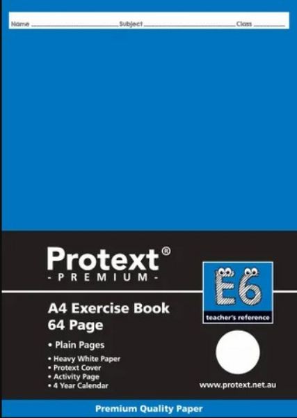 Picture of PROTEX PREMIUM 64PG PLAIN EXERCISE BOOK