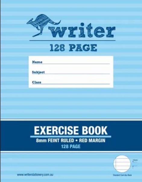 Picture of WRITER PREMIUM 9X7 128PG 8MM RULED EXERCISE BOOK