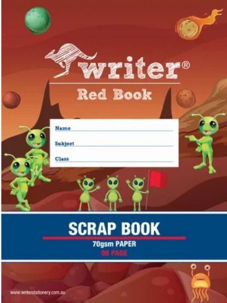 Picture of WRITER PREMIUM RED SCRAP BOOK 96PG 70GSM