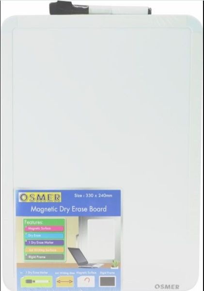 Picture of A4 WRITING SURFACE WHITEBOARD WITH MARKER