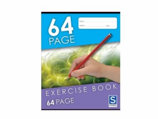 Picture of 225X175MM EXERCISE BOOK 8MM RULED 64PG