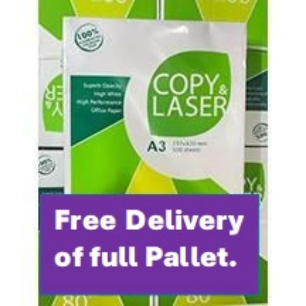 Picture of COPY PAPER A3 WHITE FULL PALLET (30 BOXES/90 REAMS)