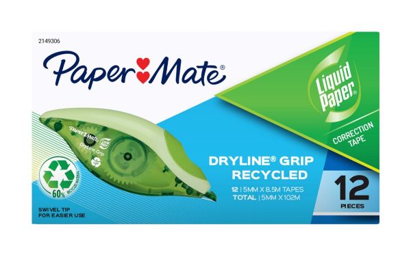 Picture of CORRECTION TAPE LIQUID PAPER DRYLINE GRIP BOX 12